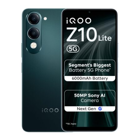 iQOO Z10 Lite 5G | 4GB RAM | 64GB Storage (Cyber Green 2026 | Titanium Blue 2026), (Rejuvenated)